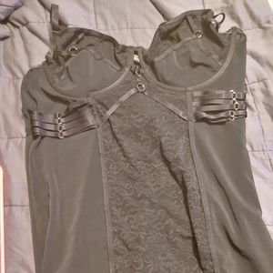 Black lace chemise size 5